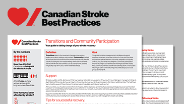 Patient & Caregiver Resources | Canadian Stroke Best Practices